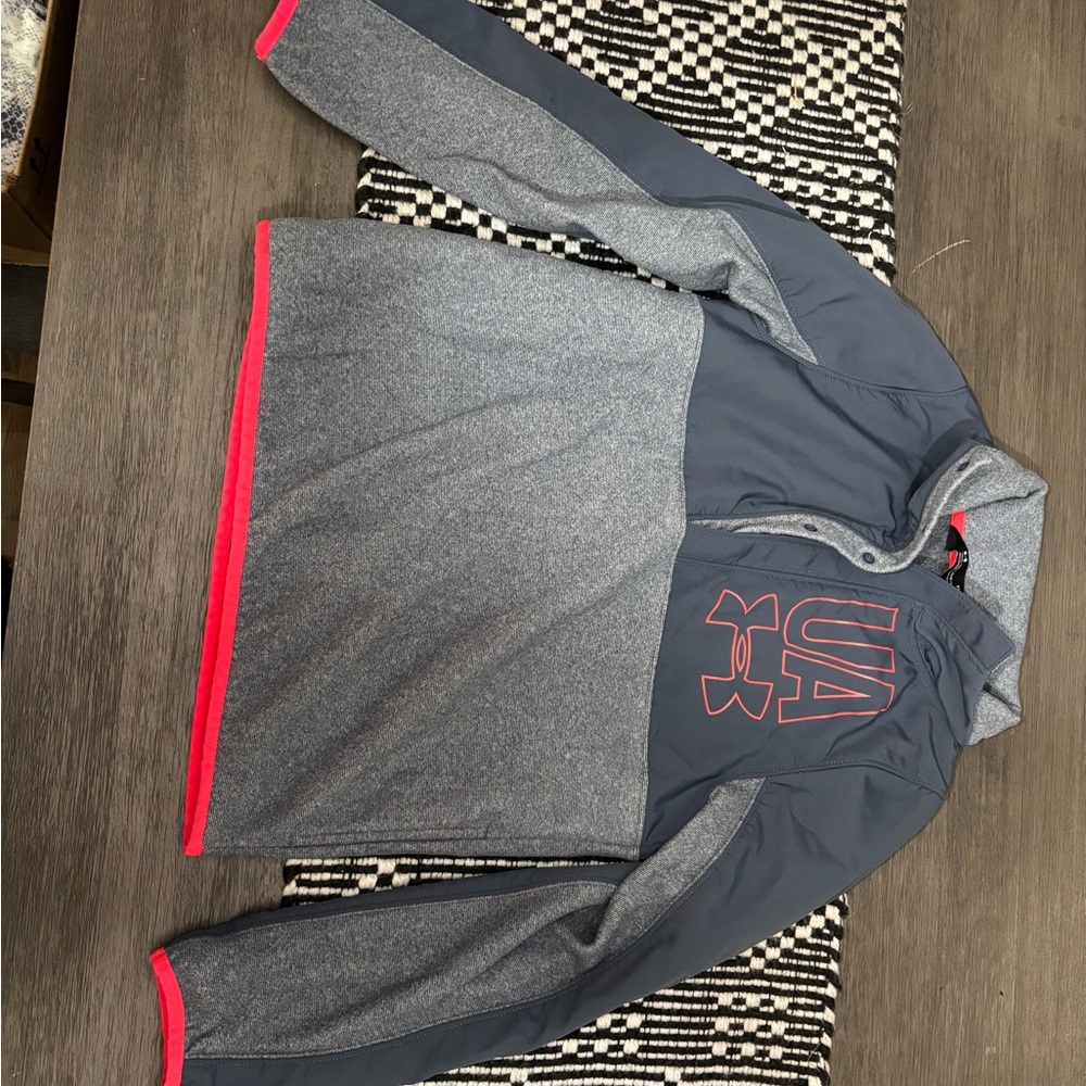 Under Armour Gray and Red Pullover kids